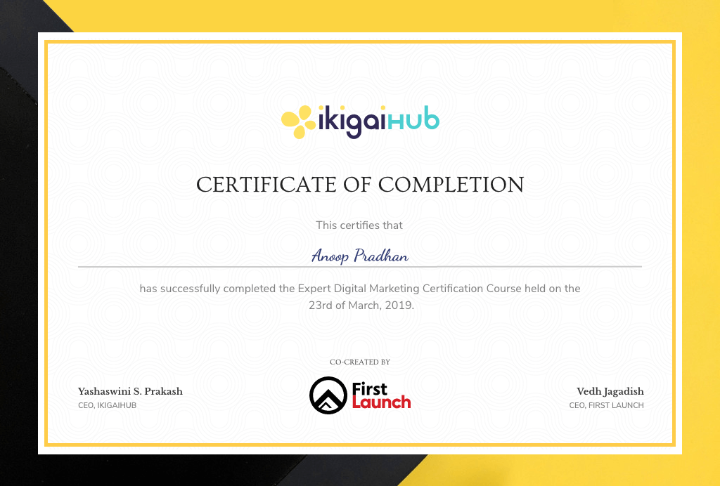 Digital Marketing course certification-ikigaiHub